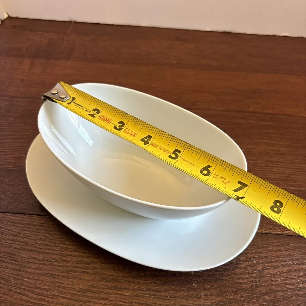 Sango Majestique Gravy/ Sauce Boat With Underplate Made In Japan‎ White